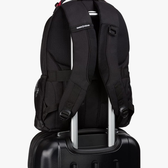 SwissGear Camo Black and Red Backpack Brand New - Picture 4 of 9